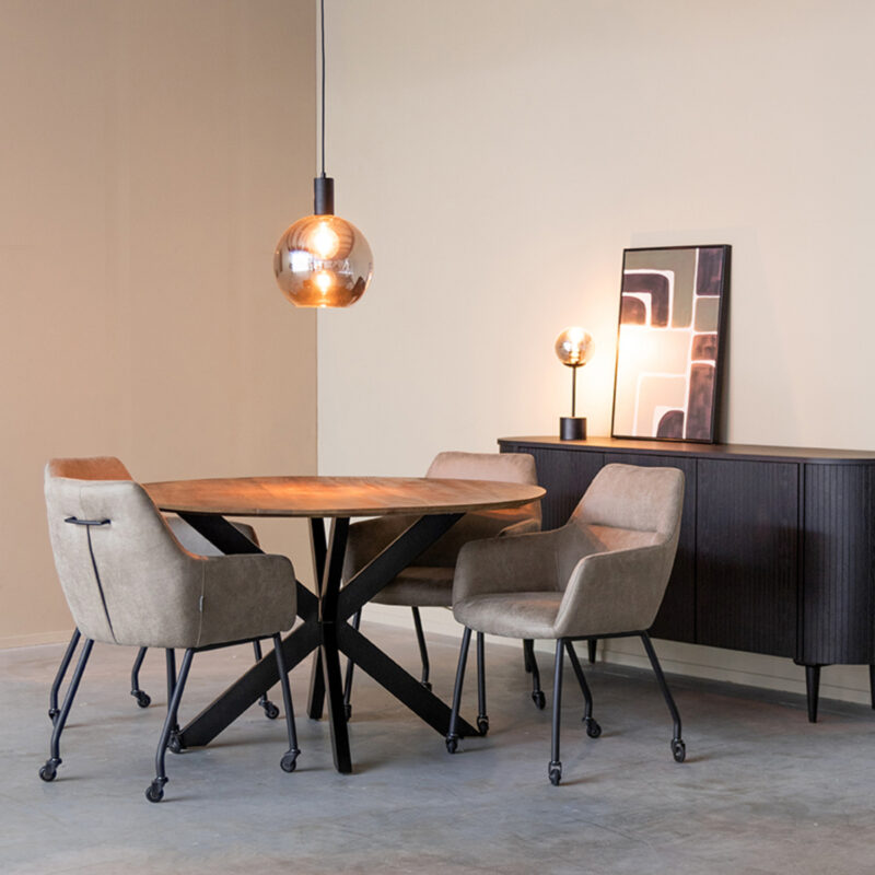 Mangohout tafel Otis van Label51 - Espresso