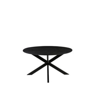 Label51 eetkamertafel Otis - Zwart - Mangohout