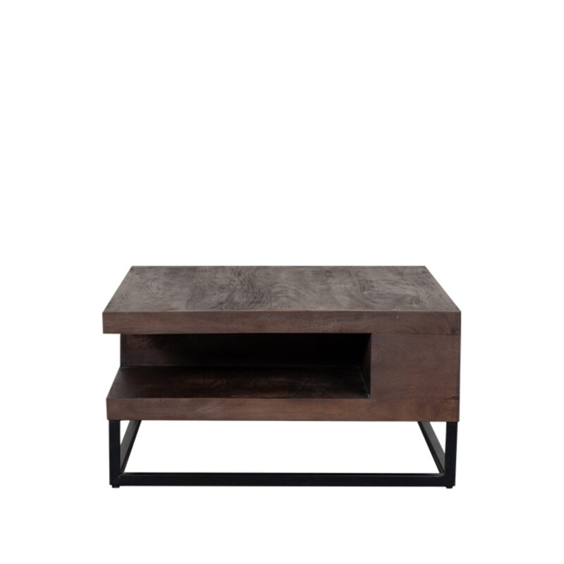 Mangohout bijzettafel Cube van Label51
