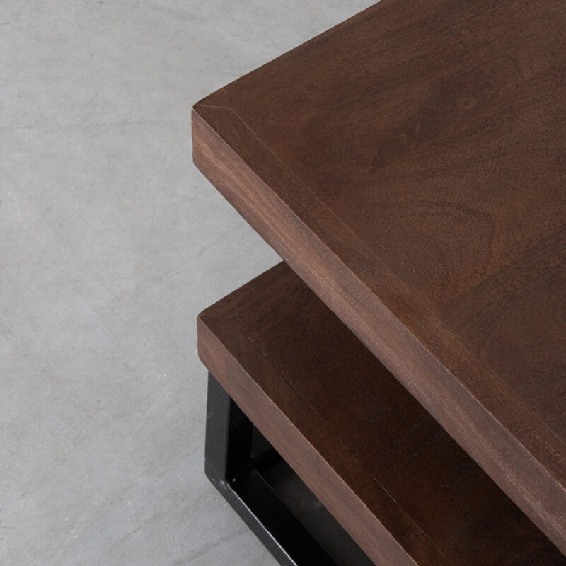 Espresso tafel van Label51 - Cube - Mangohout