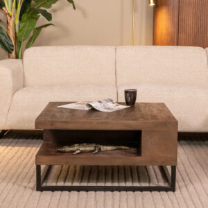 Label51 tafel Cube - Espresso - Mangohout