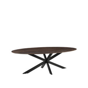 Label51 eetkamertafel James - Espresso - Mangohout - foto 1
