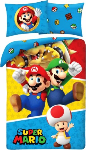 Mario dekbedovertrek Todd - Multicolor - 140 x 200 cm - 100% katoen