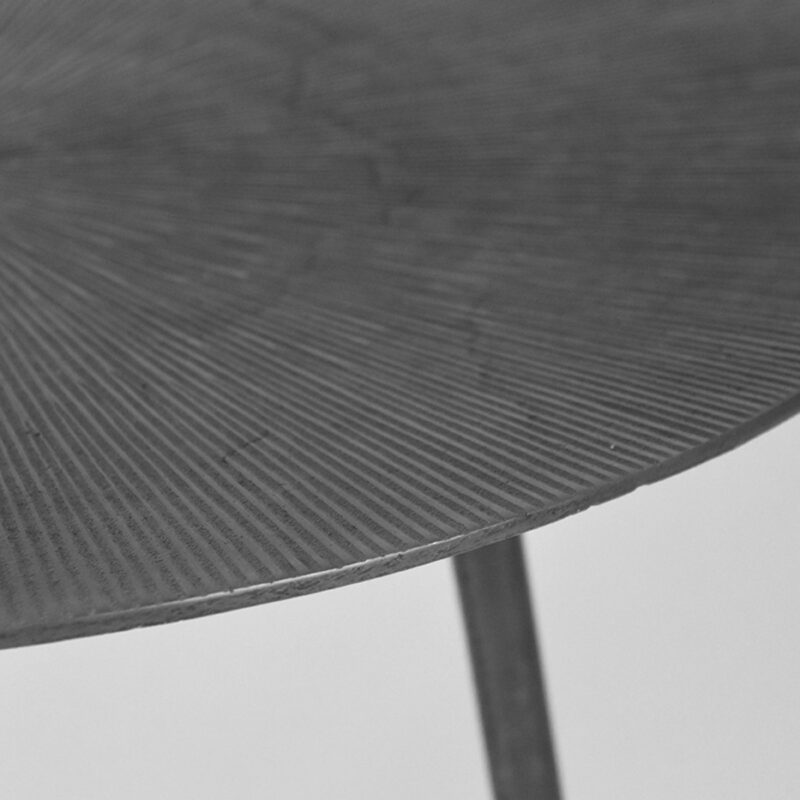 LABEL51 Bijzettafel Nobby - Antiek ash - Metaal - 40 cm Metaal