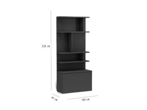 Multimo opklapbed 228 cm hoog - Bruin