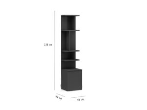 Multimo opklapbed 228 cm hoog - Antraciet