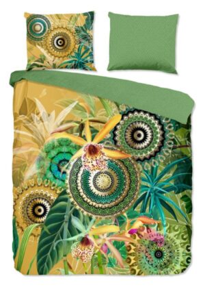 HIP dekbedovertrek mandala's, bladeren en bloemen - Multicolor - 140 x 200 cm - 100% katoen/satijn