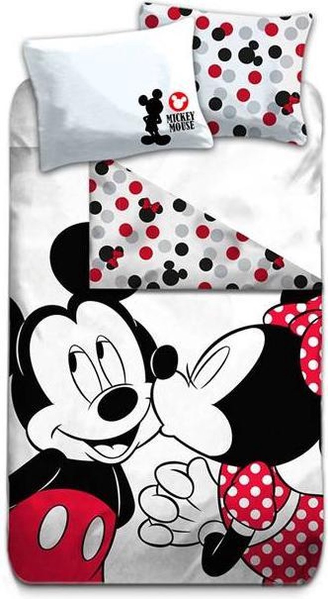 Disney Minnie Mouse Dekbedovertrek Kiss  - 140 x 200 cm - Polyester