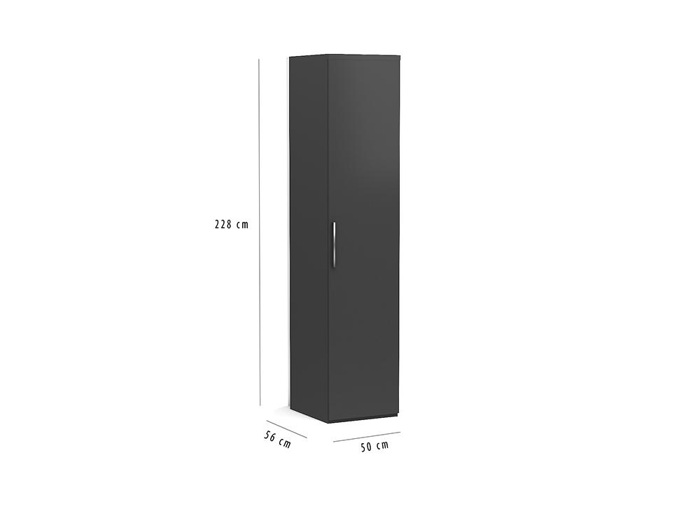 Multimo opklapbed 228 cm antraciet - Wit