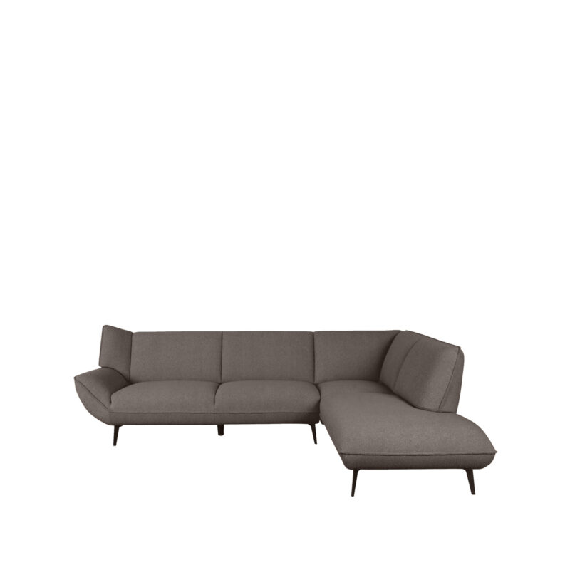 Label51 hoekbank Pesaro - Bruin - Boucle