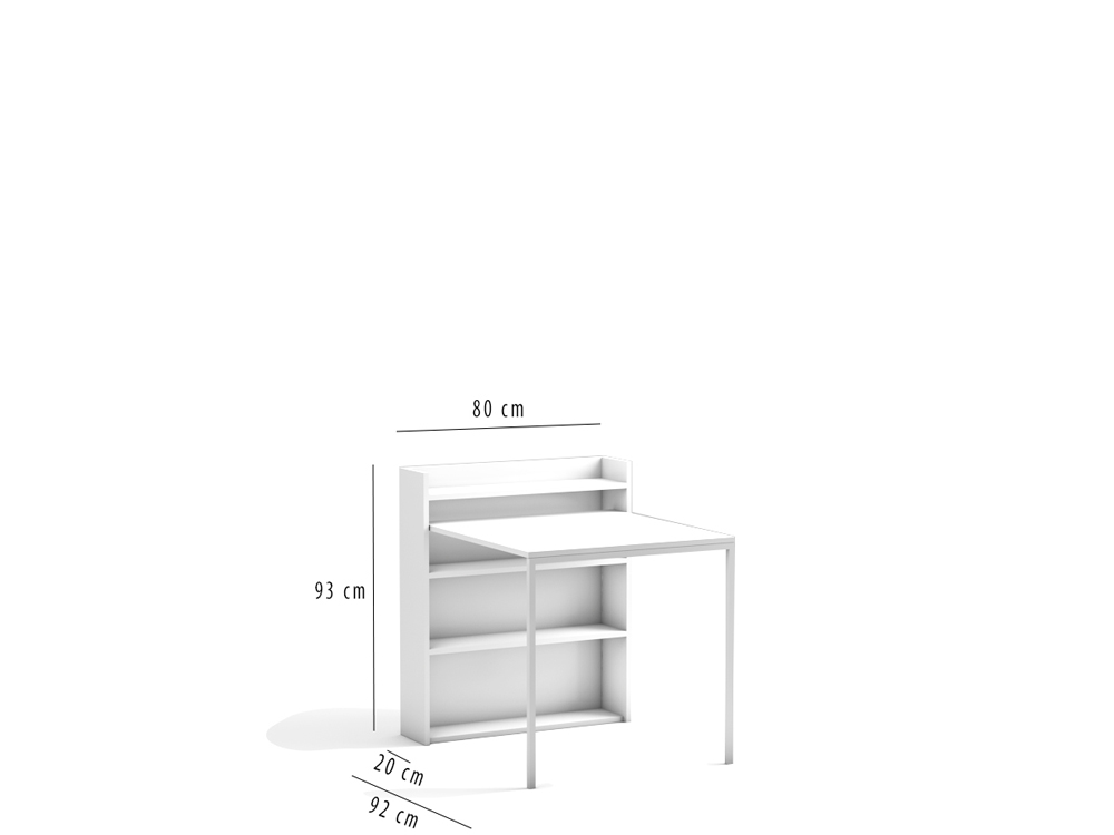 Met 3 kastplanken tafel van