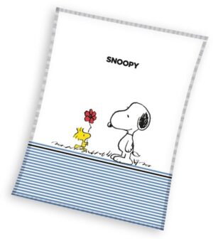 Snoopy plaid - Roze - 130 x 170 cm - 100% Polyester