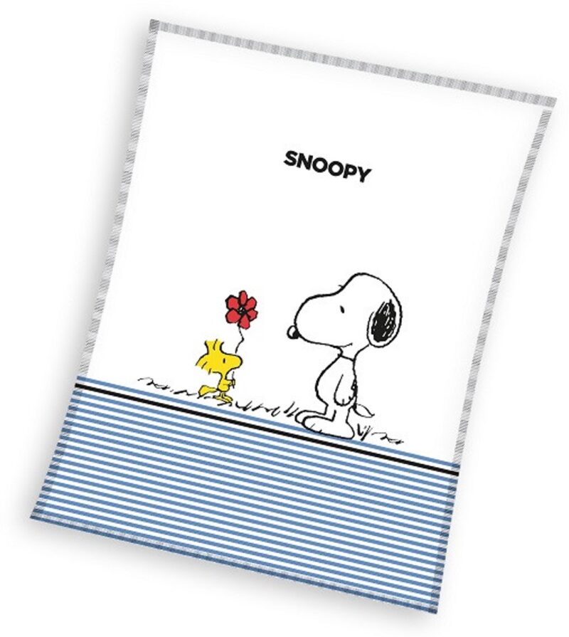 Snoopy plaid - Roze - 130 x 170 cm - 100% Polyester