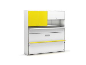 Multimo opklapbed Nitro 90 x 190 cm - Grijs/Groen, Grijs/Turquoise, Groen, Turquoise, Wit, Wit/Geel