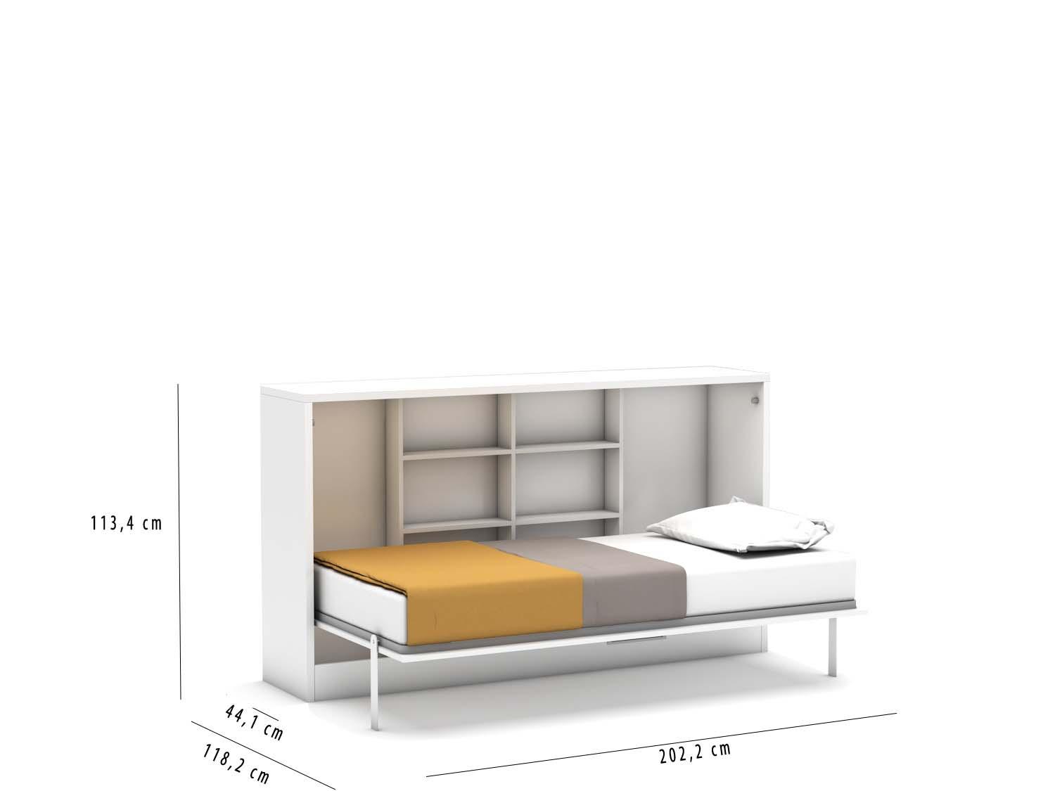 Bedkast met bureau van Multimo - Wit