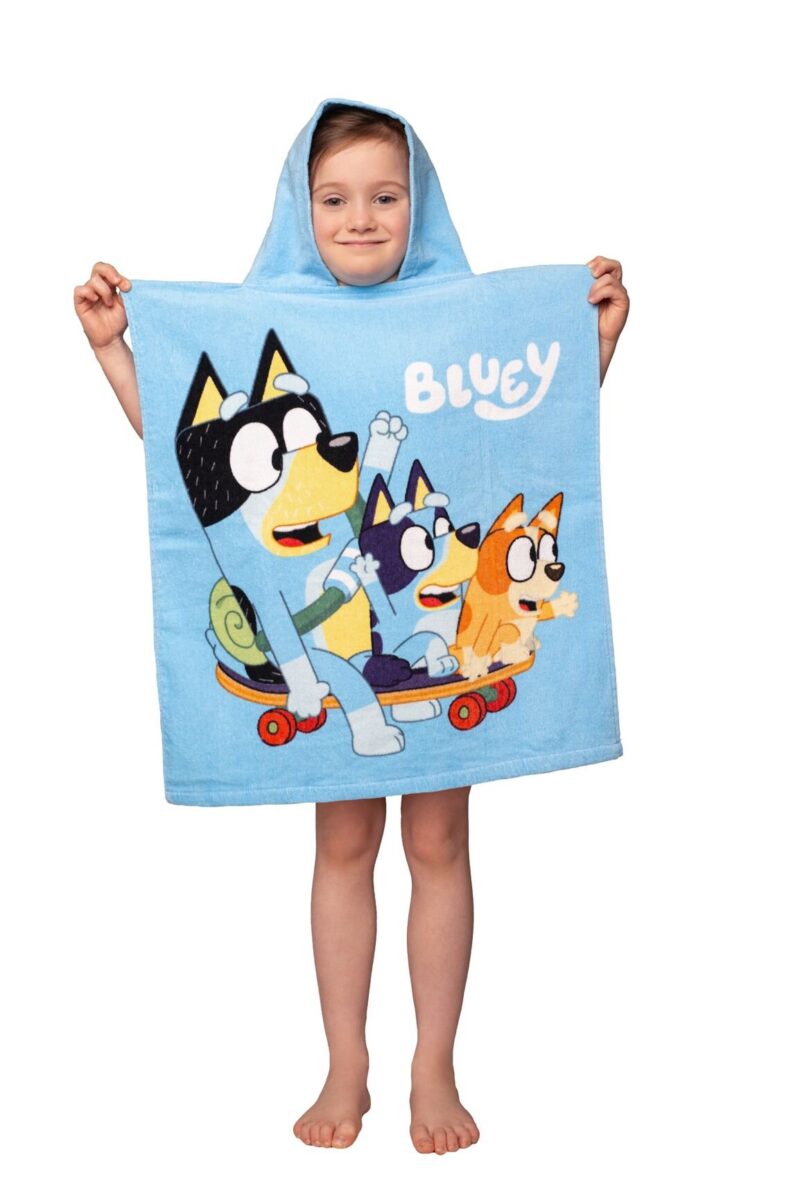 Badponcho van Bluey, 50 x 115 cm