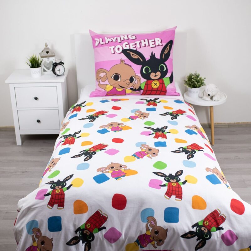 100% katoen dekbedset van Bing in 140 x 200 cm - kussensloop 70 x 90 cm