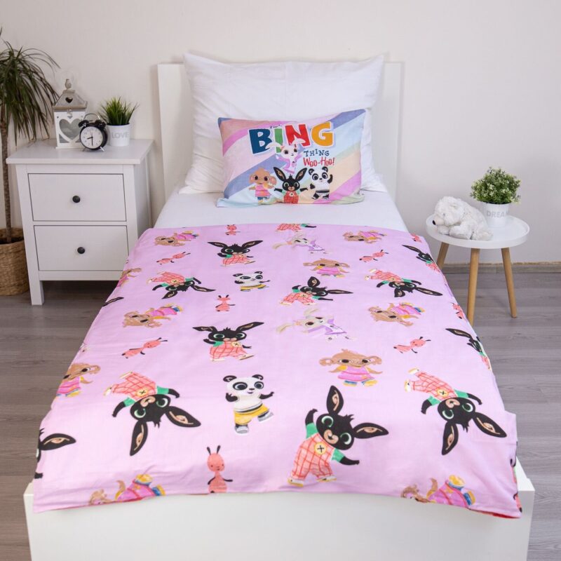 100% katoen dekbedset woo hoo van Bing in 100 x 135 cm