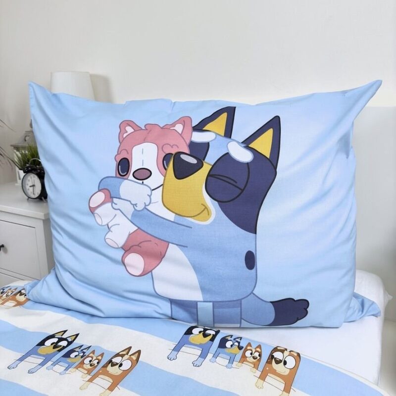 Bluey dekbedovertrek Sleep 140 x 200 cm - Multicolor - 140 x 200 cm - 100% katoen - kussensloop 70 x 90 cm