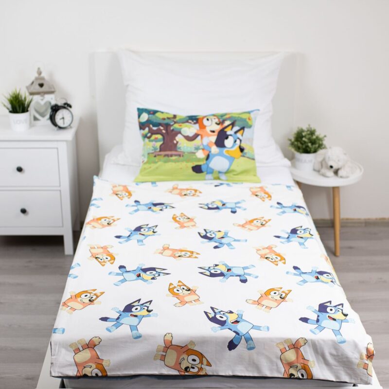 100% katoen dekbedset home van Bluey in 100 x 135 cm
