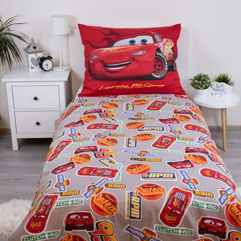 100% katoen dekbedset rood van Cars in 140 x 200 cm