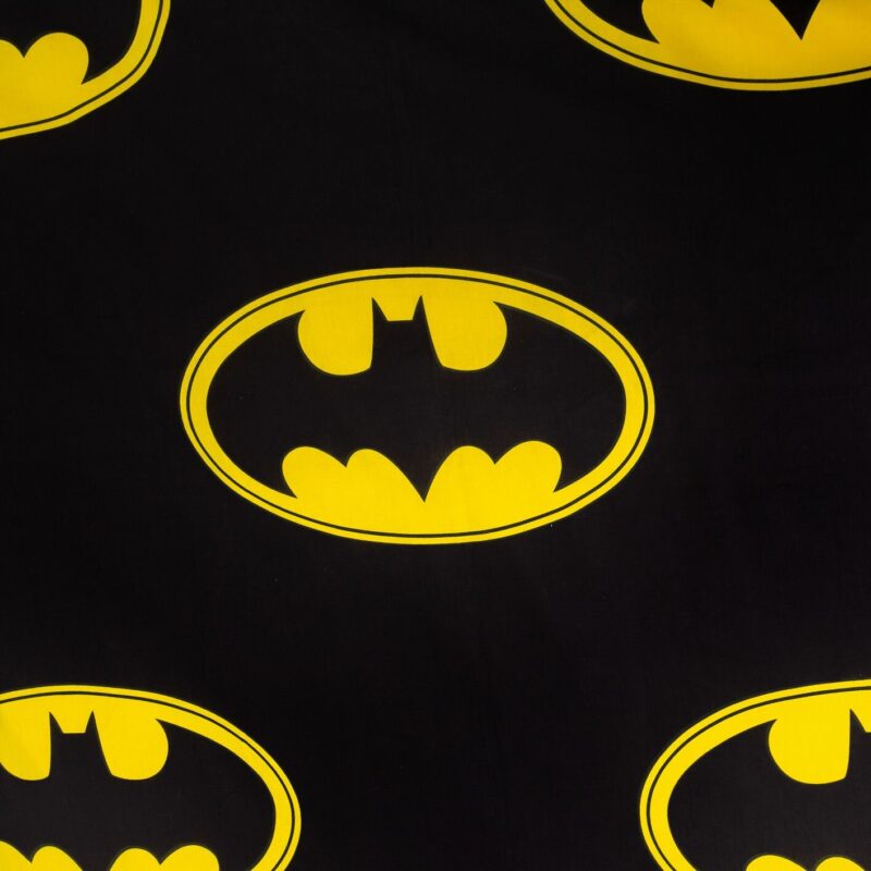 Zwart overtrek van Batman - City 140 x 200 cm - 100% katoen