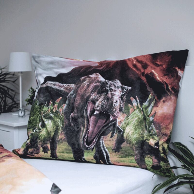 Multicolor overtrek van Jurassic World - Eruption 140 x 200 cm Katoen - 100% katoen