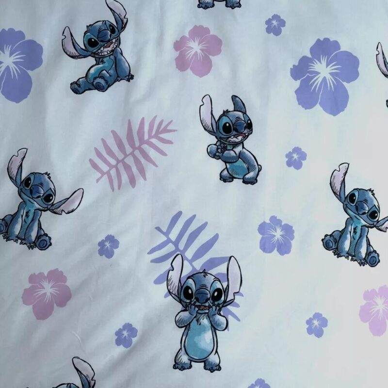 Paars overtrek van Lilo en Stitch - sweet 140 x 200 cm - 100% katoen