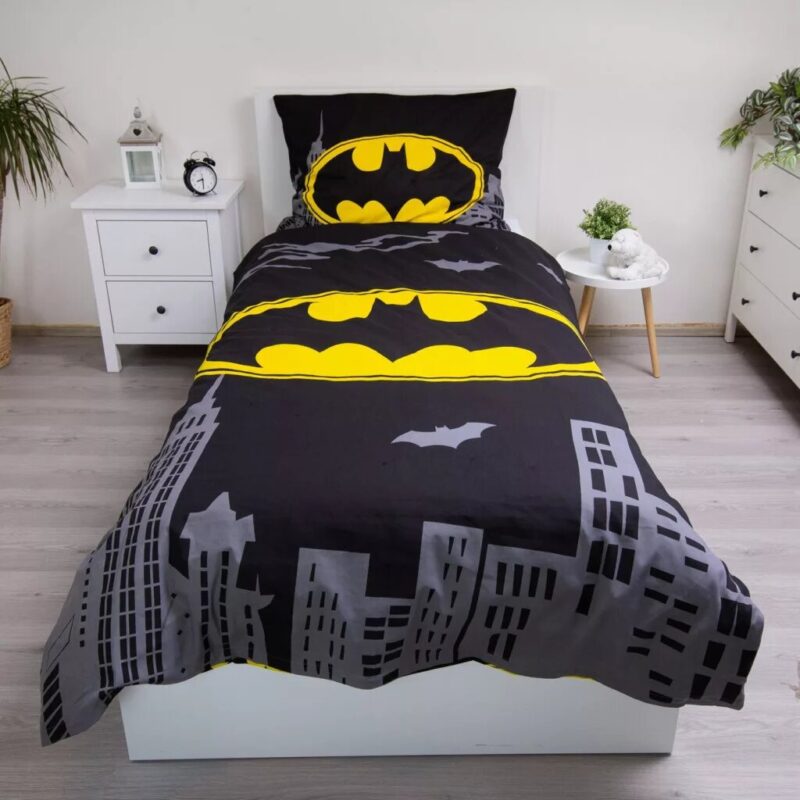 City 140 x 200 cm overtrek van Batman, 140 x 200 cm, kussensloop 70 x 90 cm