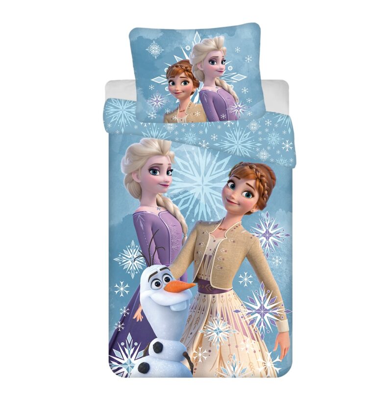 Anna en Elsa overtrek van Disney Frozen, 140 x 200 cm, kussensloop 70 x 90 cm