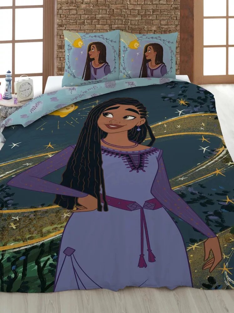 Overtrek van Disney Wish, 140 x 200 cm, kussensloop 70 x 90 cm