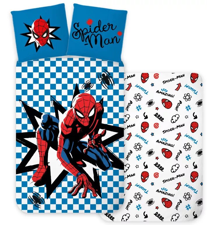 100 x 135 cm overtrek van Spiderman, 100 x 135 cm, kussensloop 40 x 60 cm