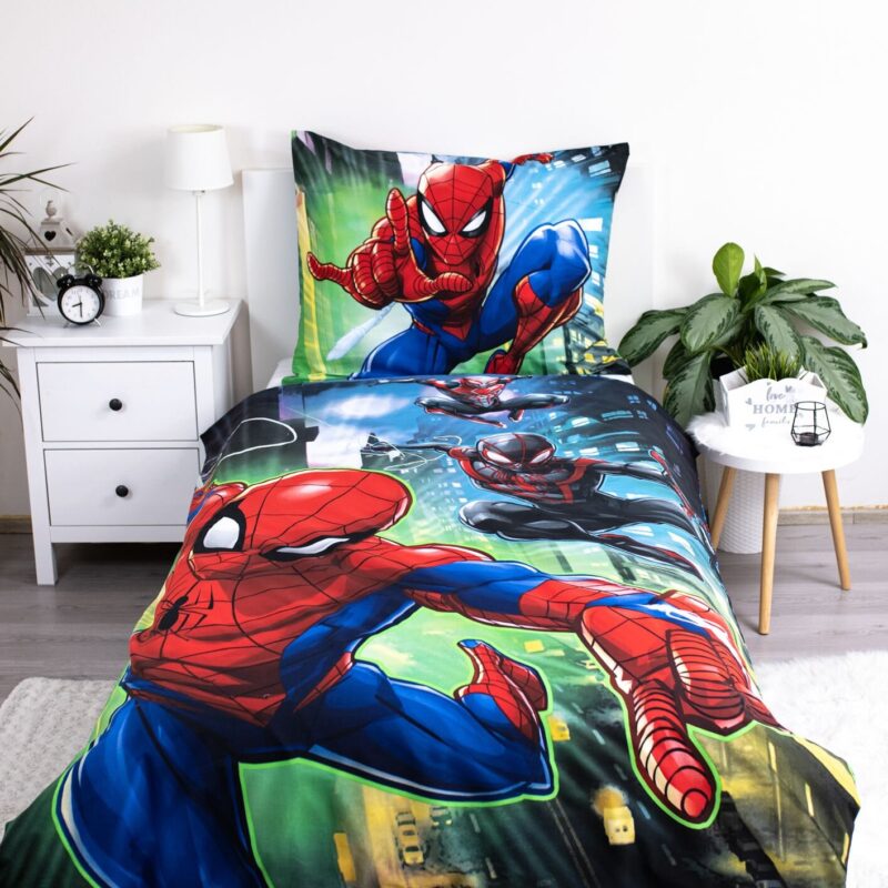 140 x 200 cm overtrek van Spiderman, 140 x 200 cm, kussensloop 70 x 90 cm