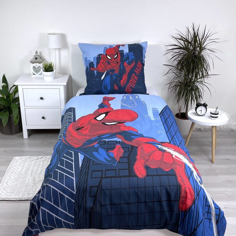 160 x 200 cm overtrek van Spiderman, 160 x 200 cm, kussensloop 70 x 80 cm