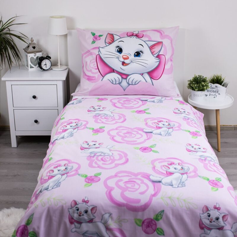 100% katoen dekbedset Roze van Disney AristoCats in 140 x 200 cm