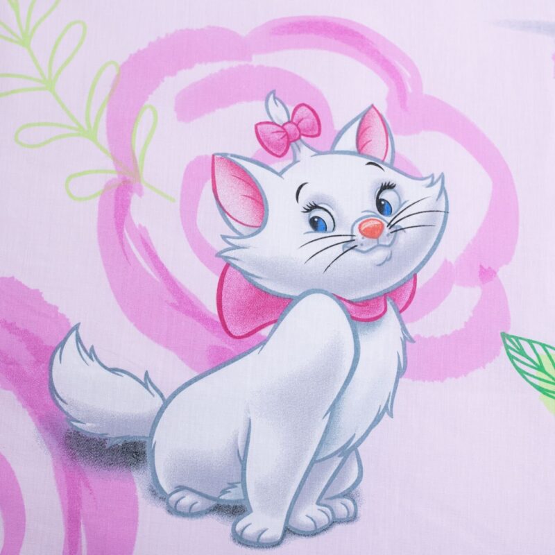 Disney AristoCats dekbedovertrek 140 x 200 cm van 100% katoen, Roze