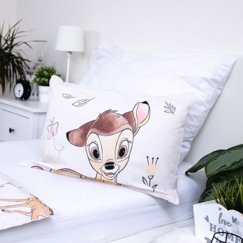 Beddengoed 100 x 135 cm van Disney Bambi, Wit