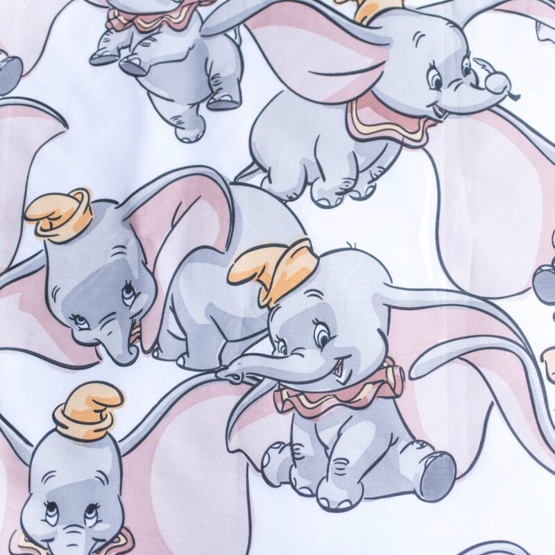 Beddengoed Dots 100 x 135 cm van Disney Dumbo, Wit