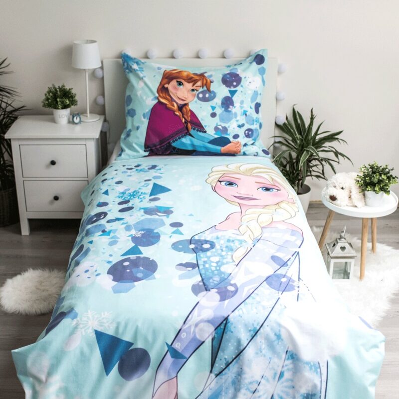 100% katoen dekbedset van Disney Frozen in 140 x 200 cm - kussensloop 70 x 90 cm