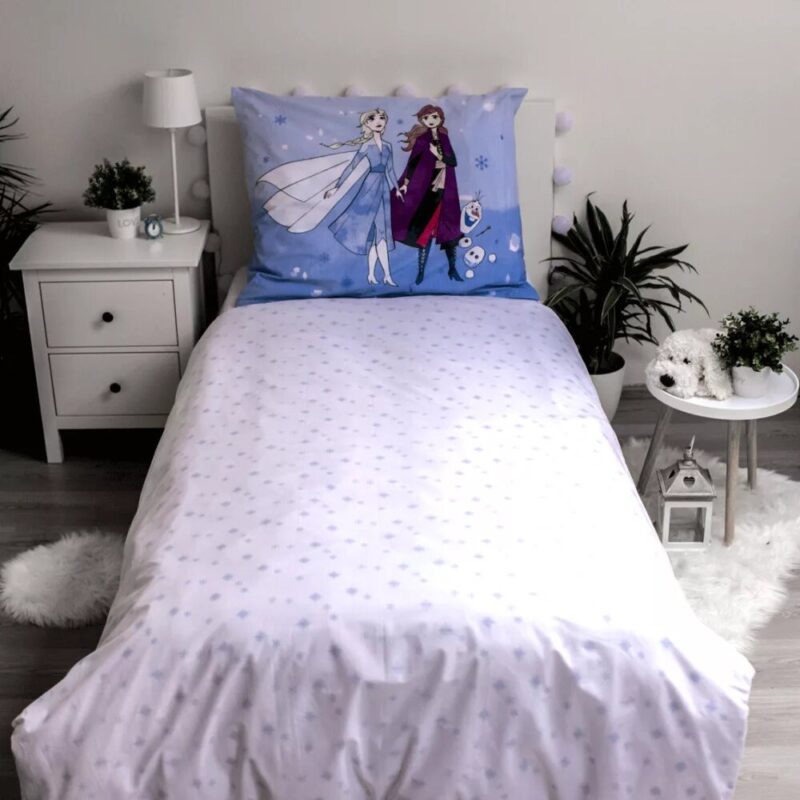 100% katoen dekbedset Sisters en Olaf van Disney Frozen in 140 x 200 cm