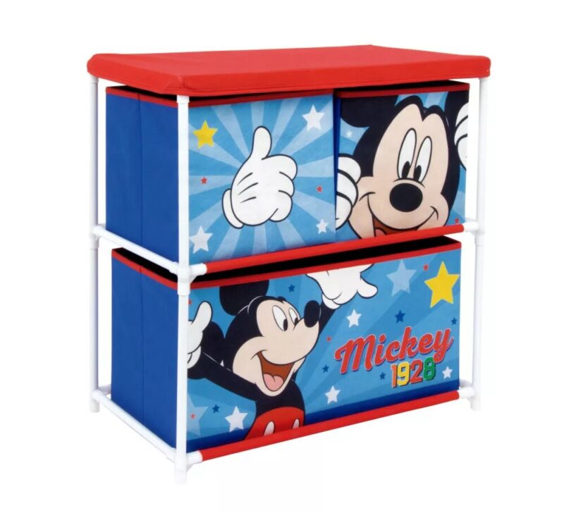 Lichtblauw/Rood - Disney Mickey Mouse opbergbox