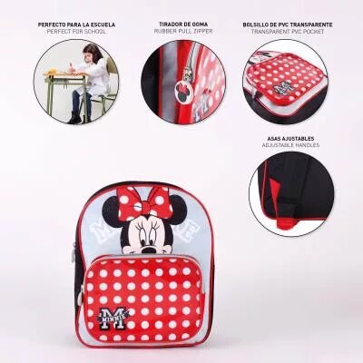 100% Polyester tas 30x25x12 cm van Disney Minnie Mouse in 30 x 25 cm