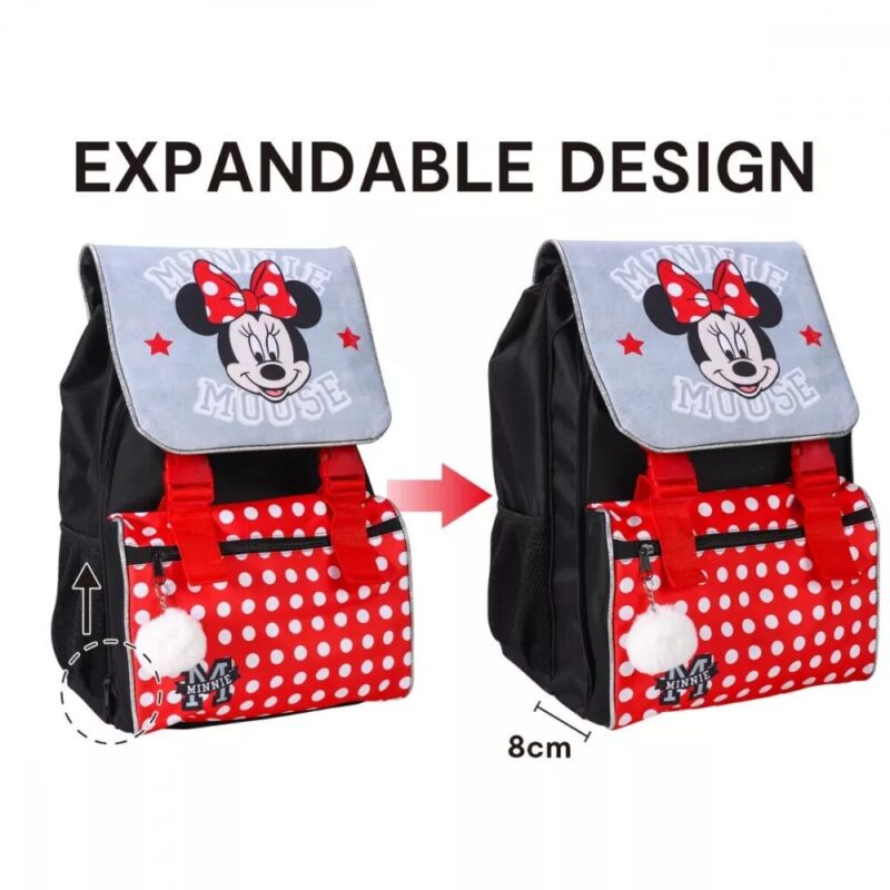 100% Polyester tas 42x32x22 cm van Disney Minnie Mouse in 42 x 32 cm
