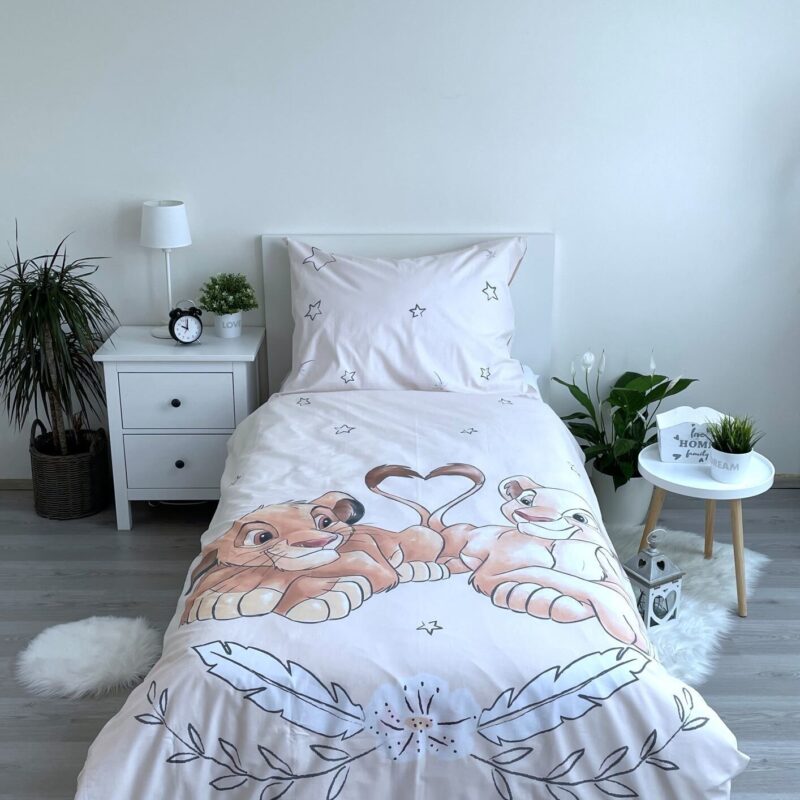 100% katoen dekbedset Glow in the dark van Disney The Lion King in 140 x 200 cm