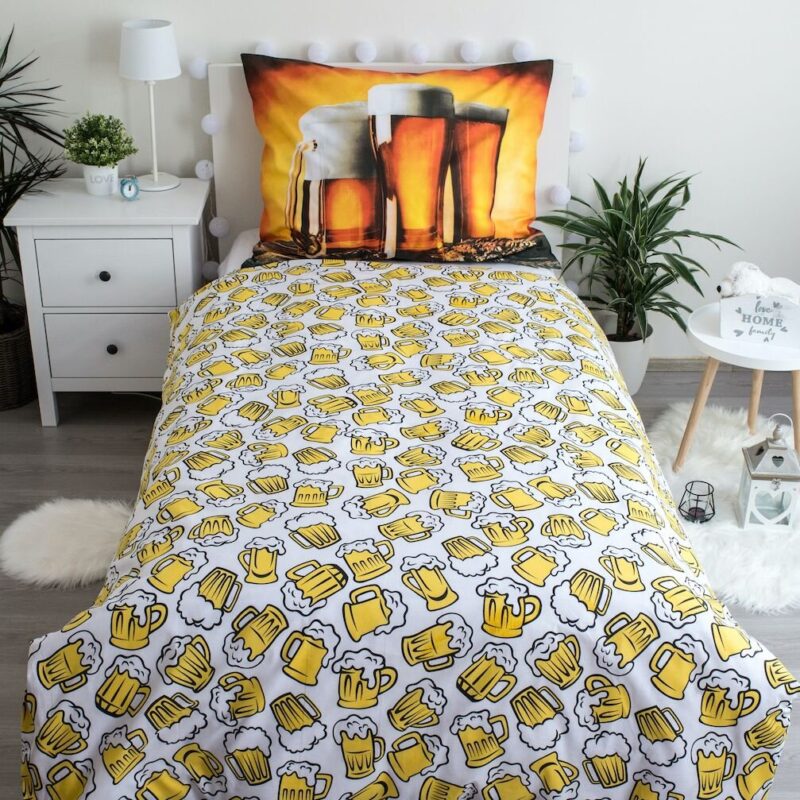 100% katoen dekbedset Bierpul 140 x 200 cm van DREAMEE in 140 x 200 cm