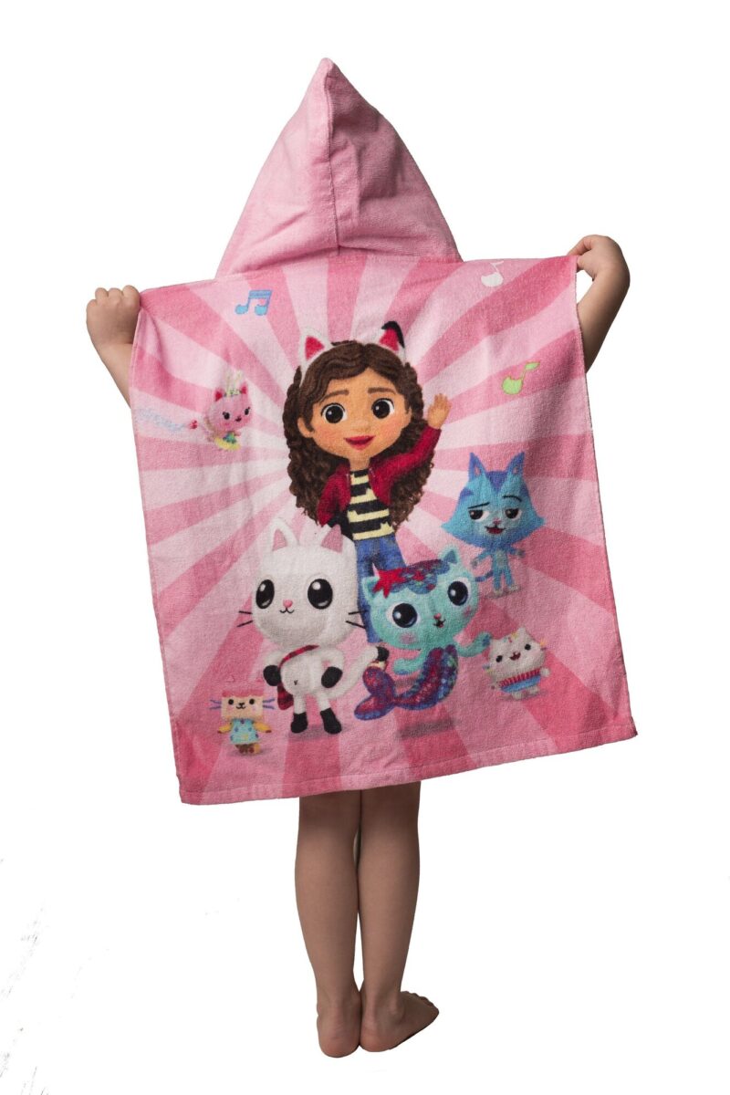 Poncho 50 x 115 cm 50 x 115 cm van Gabby's Dollhouse, Roze