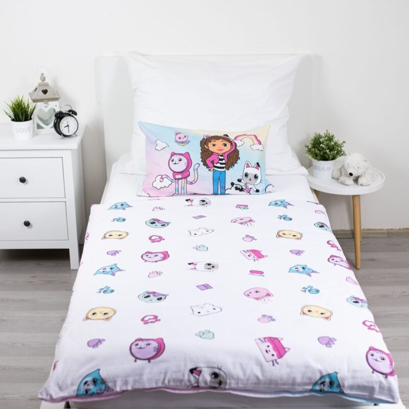 100% katoen dekbedset Sugar van Gabby's Dollhouse in 100 x 135 cm
