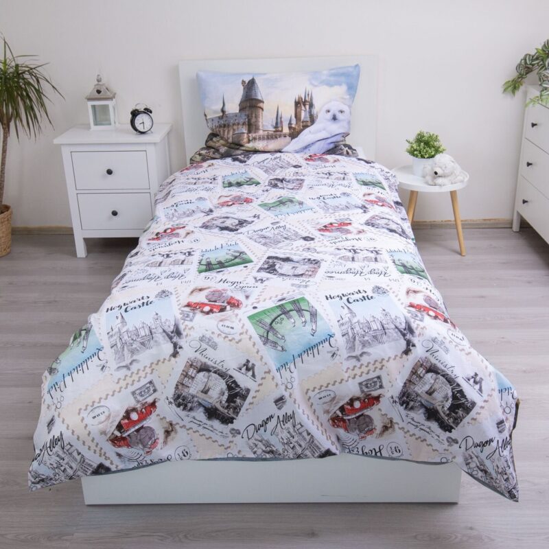 100% katoen dekbedset Hedwig van Harry Potter in 140 x 200 cm
