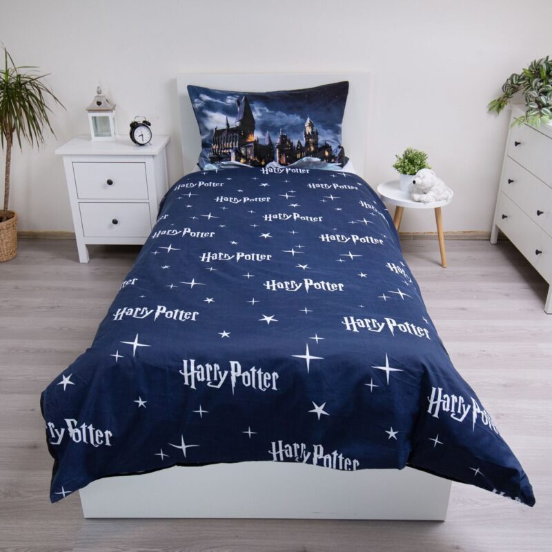 100% Polyester dekbedset Zweinstein van Harry Potter in 140 x 200 cm