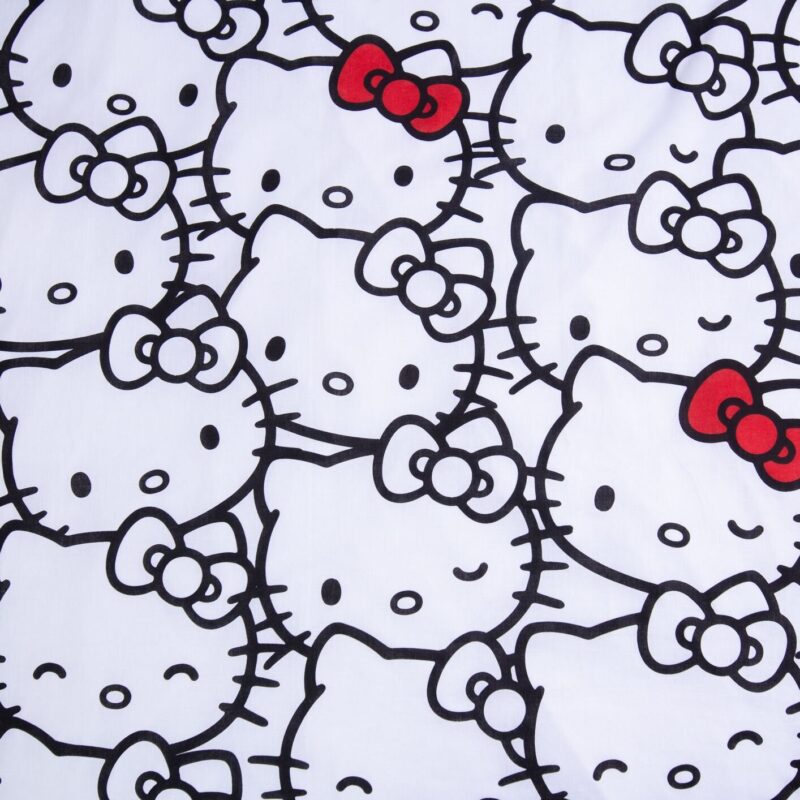 Hello Kitty dekbedovertrek Wit 140 X 200 cm - Wit - 140 x 200 cm - 100% katoen - kussensloop 70 x 90 cm
